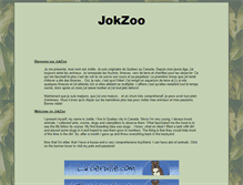 Tablet Screenshot of jokzoo.com